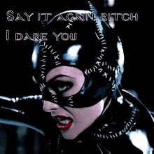 Catwoman Say It Again GIF - Catwoman Say It Again I Dare You GIFs
