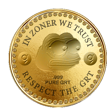 Zoner Grt Zoner We Trust Sticker - Zoner Grt Zoner We Trust Gold Coin Stickers