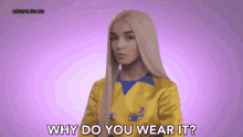 Why Do You Wear It Dont Wear It GIF - Why Do You Wear It Dont Wear It Bad Wardrobe GIFs