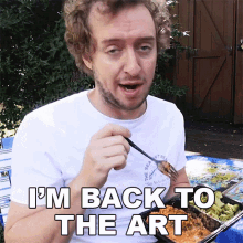 Im Back To The Art Peter Deligdisch GIF - Im Back To The Art Peter Deligdisch Peter Draws GIFs