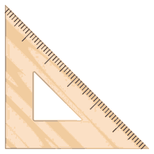 triangular ruler objects joypixels set square drawing straight lines