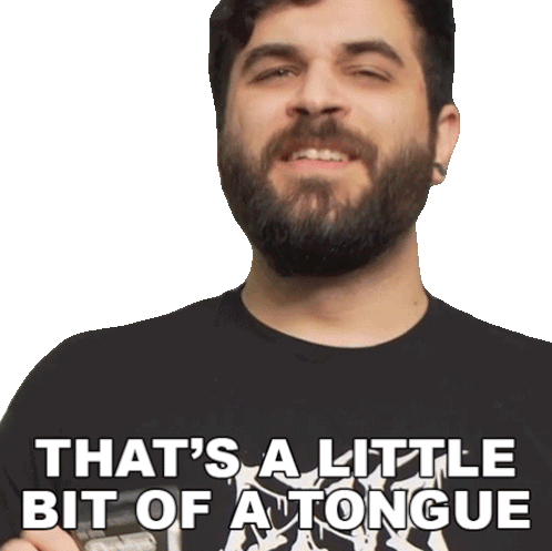 That'S A Little Bit Of A Tongue Twister Andrew Baena Sticker - That'S A Little Bit Of A Tongue Twister Andrew Baena That'S So Hard To Pronounce Stickers