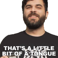 That'S A Little Bit Of A Tongue Twister Andrew Baena Sticker - That'S A Little Bit Of A Tongue Twister Andrew Baena That'S So Hard To Pronounce Stickers