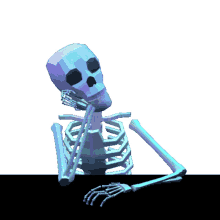 hello waiting skeleton bored