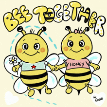 Bee Bee Together GIF - Bee Bee Together Love GIFs