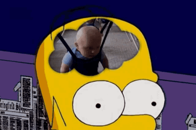 Homer Inside Brain GIF - Homer Inside Brain Kid Jump - Discover & Share GIFs