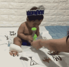 Baby No Touch GIF - Baby No Touch Grumpy Baby GIFs