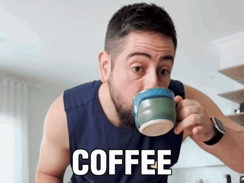 drinking coffee meme