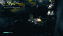 a screenshot of a video game that says ' find the tape taken to the ritual office '