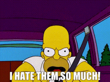 the simpsons i hate them so much homer simpson i hate them i dont like them