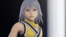 Riku Looks Up Kingdom Hearts GIF