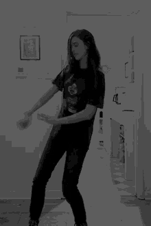 Margaret Qualley Dancing GIF - Margaret Qualley Dancing Black And White GIFs
