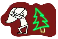 a cartoon of a person with minka comics written on their shirt