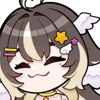 a cartoon drawing of a girl with wings and a star on her forehead
