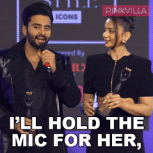 I'Ll Hold The Mic For Her She'Ll Talk Jackky Bhagnani GIF