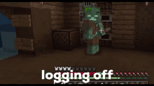 Minecraft Drowned GIF - Minecraft Drowned Logging Off GIFs
