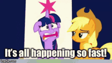 Mlp Twilight Sparkle GIF - Mlp Twilight Sparkle Its All Happening So Fast GIFs