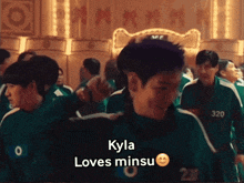 kyla loves minus is written on the bottom of a picture