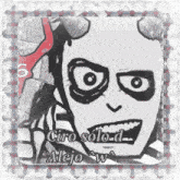 a black and white drawing of a demon with the words ciro solo d alejo w written below it