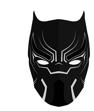 Avengers Superhero Sticker - Avengers Superhero Black Panther Stickers