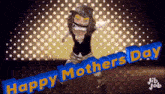 a happy mother 's day greeting card with a cartoon character