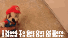 Sml Mario GIF - Sml Mario I Need To Get Out Of Here GIFs