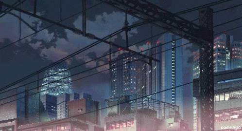 Aesthetic Anime GIF - Aesthetic Anime Skyscrapers - Discover & Share GIFs
