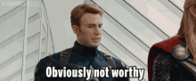 Captain America Youre Not Worthy GIF - Captain America Youre Not Worthy Avengers GIFs