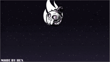 a logo for revengers market bot with a skull and a bomb