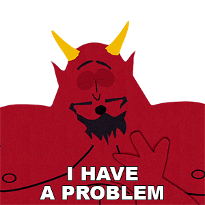 I Have A Problem Satan Sticker