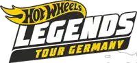 a hot wheels legends tour germany logo with a white background