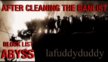 blocklist lafuddyduddy block abyss ban
