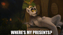 Merry Madagascar Wheres My Presents GIF - Merry Madagascar Wheres My Presents King Julien GIFs