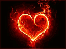 fire heart burning love