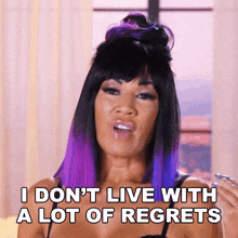 I Don'T Live With A Lot Of Regrets Vanessa Rider GIF - I Don'T Live With A Lot Of Regrets Vanessa Rider Basketball Wives GIFs