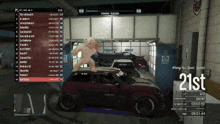 a screenshot of a video game that says 21st on the top