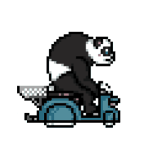 delivery pandadelivery toto totothepanda pixel art