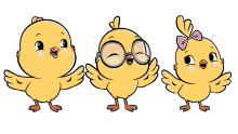 canticos chickie baby chick happy dance siblings