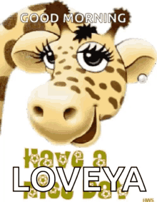 love have a nice day giraffe wink