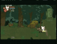 Castle Crashers Pooping Deer Pointing At GIF - Castle Crashers Pooping Deer Pointing At Go To GIFs