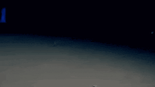 a red fish is swimming in the dark near a blue fish .