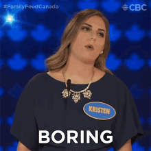 Boring Family Feud Canada GIF - Boring Family Feud Canada Bored GIFs