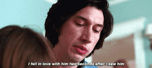 marriage story adam driver love fell in love two seconds after i saw him