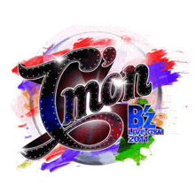 a logo for mon bz live gym 2011 with a colorful background