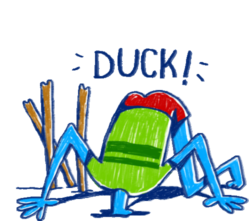 Boy Hides Head In Ground With Caption Duck In English Sticker - Gully Cricket Duck Hiding Stickers