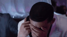 drake frustrated sad on the phone