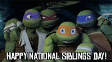 Ninja Turtles Happy National Siblings Day GIF - Ninja Turtles Happy National Siblings Day Turtles GIFs
