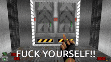 a video game that says fuck yourself on the screen