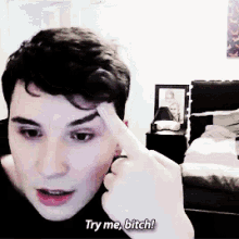 Dan And Phil Try Me Bitch GIF - Dan And Phil Try Me Bitch GIFs
