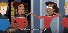 Get Those Title Bumps Girl Ensign Mariner GIF - Get Those Title Bumps Girl Ensign Mariner Amina Ramsey GIFs